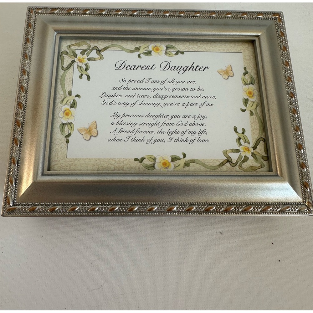 Jewelry Box Musical with Dearest Daughter verse.